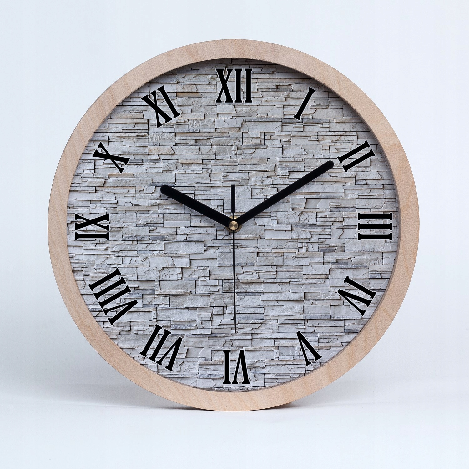 Římské nástěnné hodiny kamenná zeď, průměr 20 cm