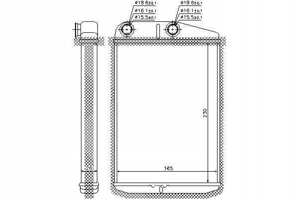 Nissens Ohřívač (230X165X26) Citroen Jumper Asistent řidiče #28