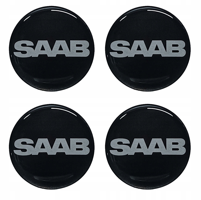 

Naklejki Na Dekielki Felgi Kołpaki Saab Czarny