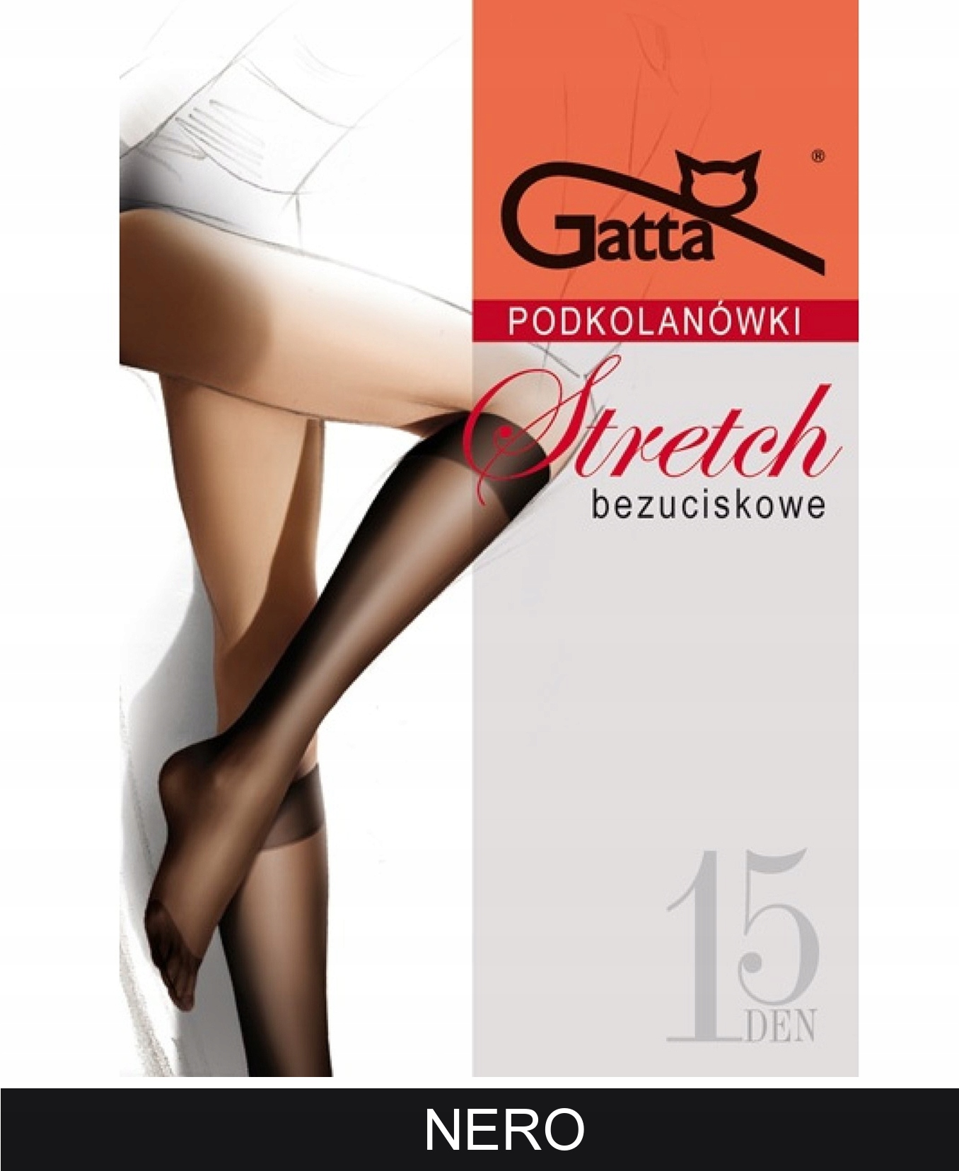 

Gatta Podkolanówki Stretch wz.00/UNI/Nero