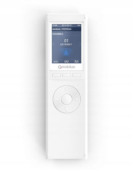 Kanálový diaľkový ovládač pre rolety Mobilus Cosmo Htc biely