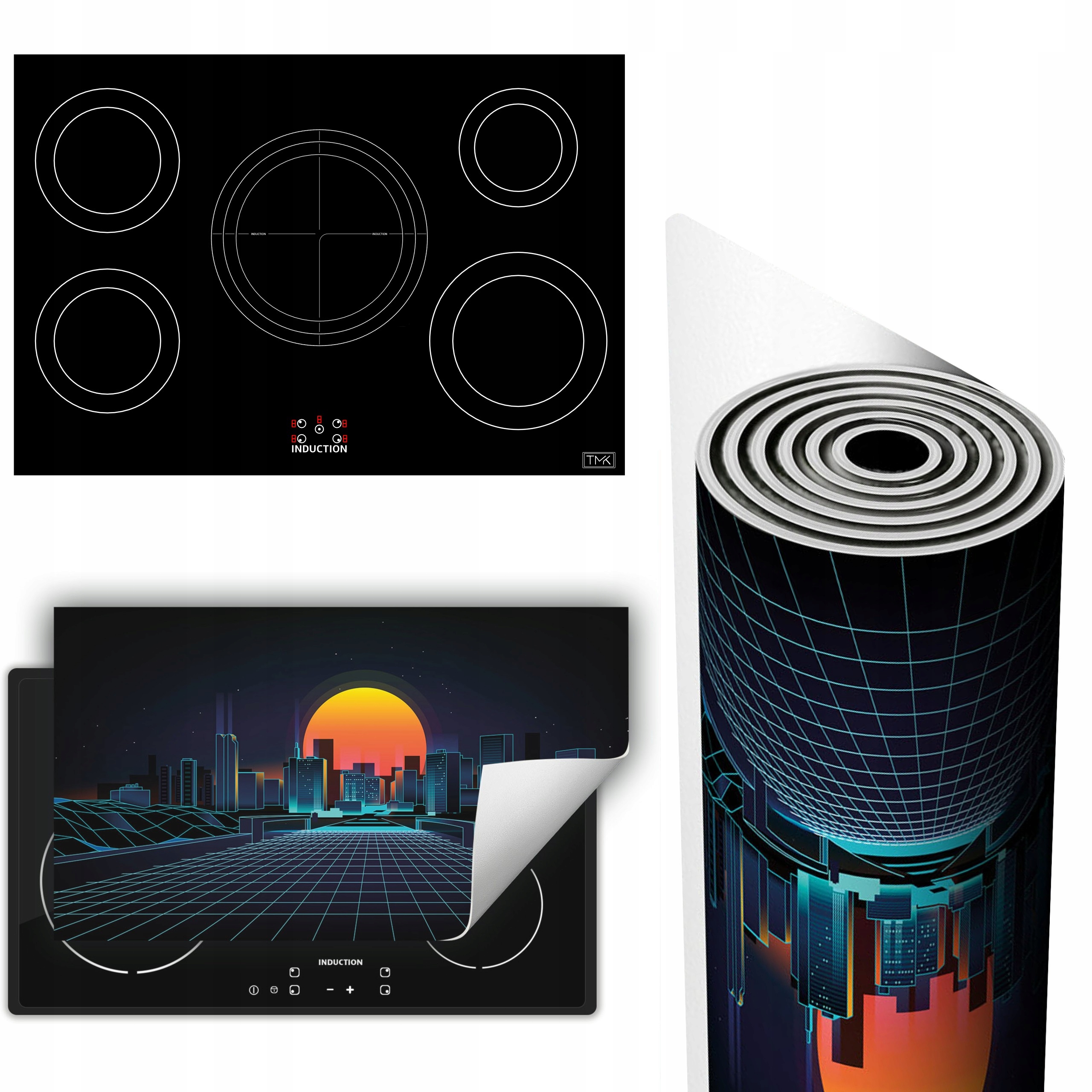 Vinylová Podložka Na Ochranu Kuchyňské Desky 90x52 slunné město
