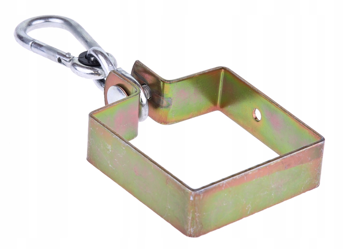 OBEJMA HAK HUŚTAWKOWY KARABIŃCZYK MOCOWANIE 90 x 4 Kod producenta OBEJMA HAK HUŚTAWKOWY KWADRAT 90 mm 4 SZT