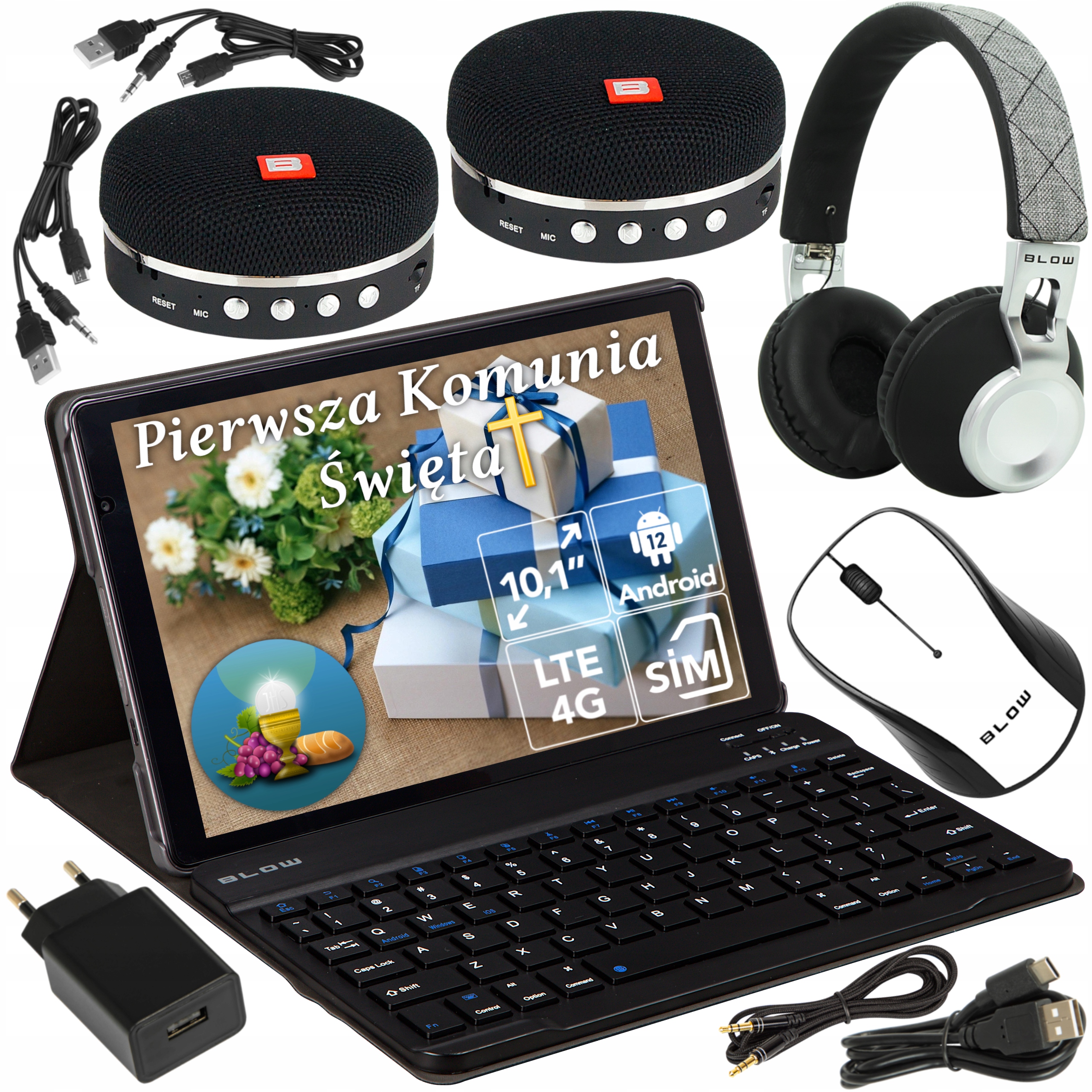 

Zestaw Tablet 10,1' Lte 64GB Klawiatura Etui Mysz