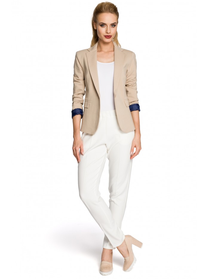 

Eu M M243 Dopasowany żakiet zapinany na guzik be