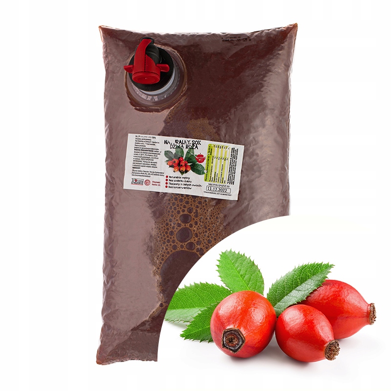 

Sok z Dzikiej Róży 100% naturalny tłoczony 2L