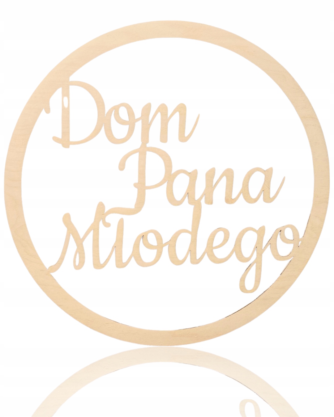 Dom Pana Młodego Koło 39cm duże ślub wesele Drewno