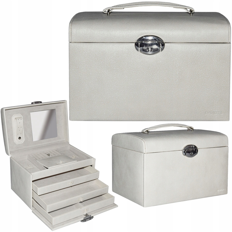 Kufřík na šperky Davidt's Béžový je ideální jako dárek