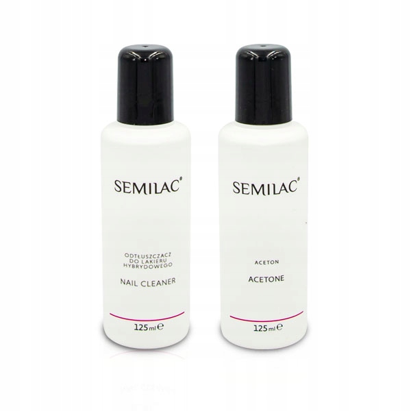 

Zestaw Semilac Cleaner Odtłuszczacz Aceton 125ML