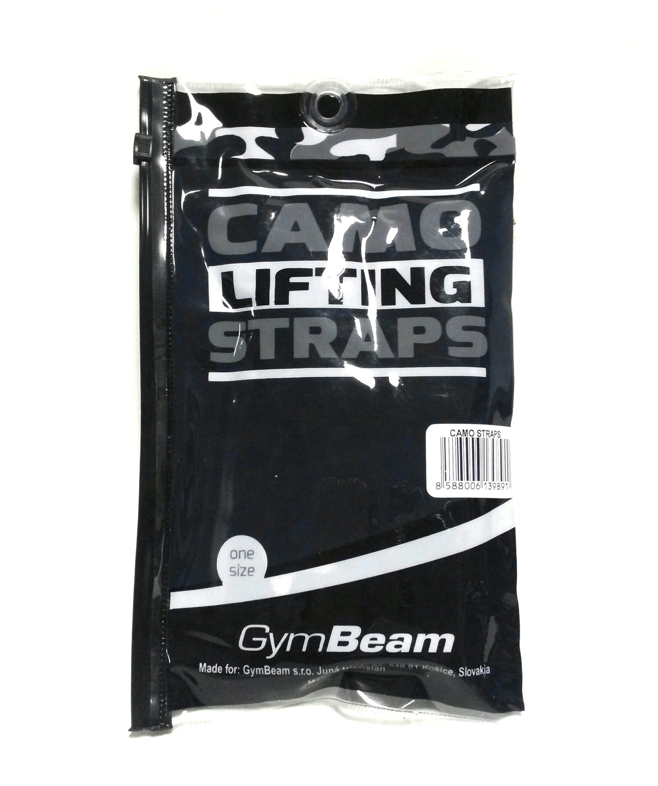 PASKI TRENINGOWE DO PODNOSZENIA CIĘŻARÓW TRWAŁE CAMO MARTWY CIĄG - GymBeam Model camo