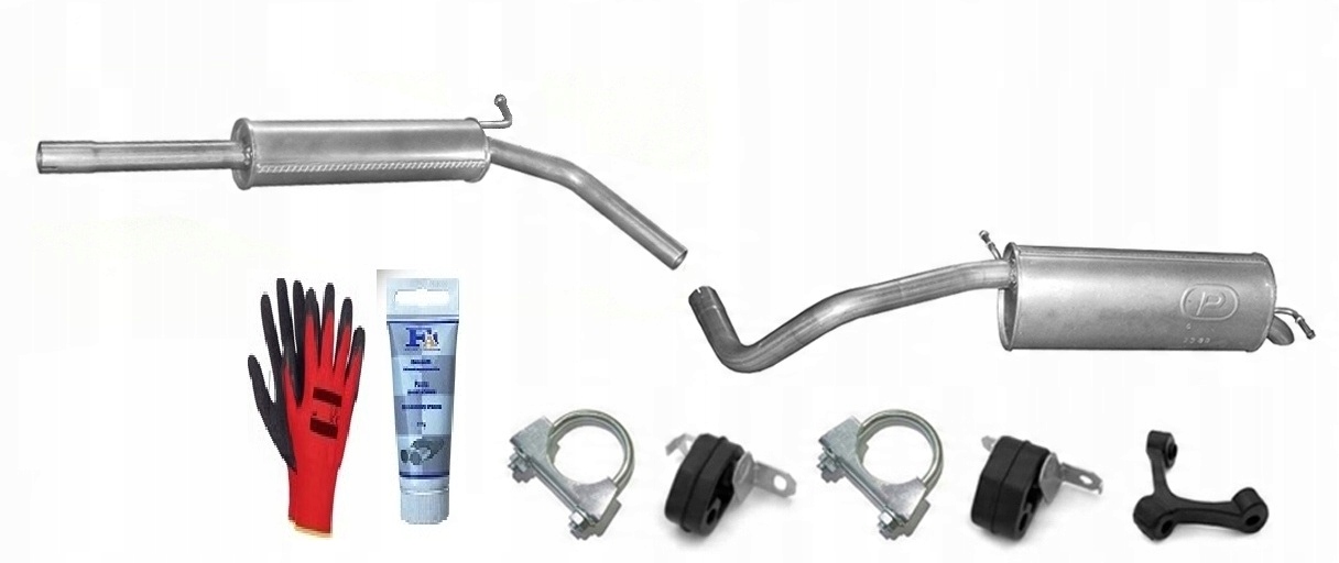 Vw Polo 1.6i 16V 77kW (2006-11/2009) Hatchback Tlumič sada bonus