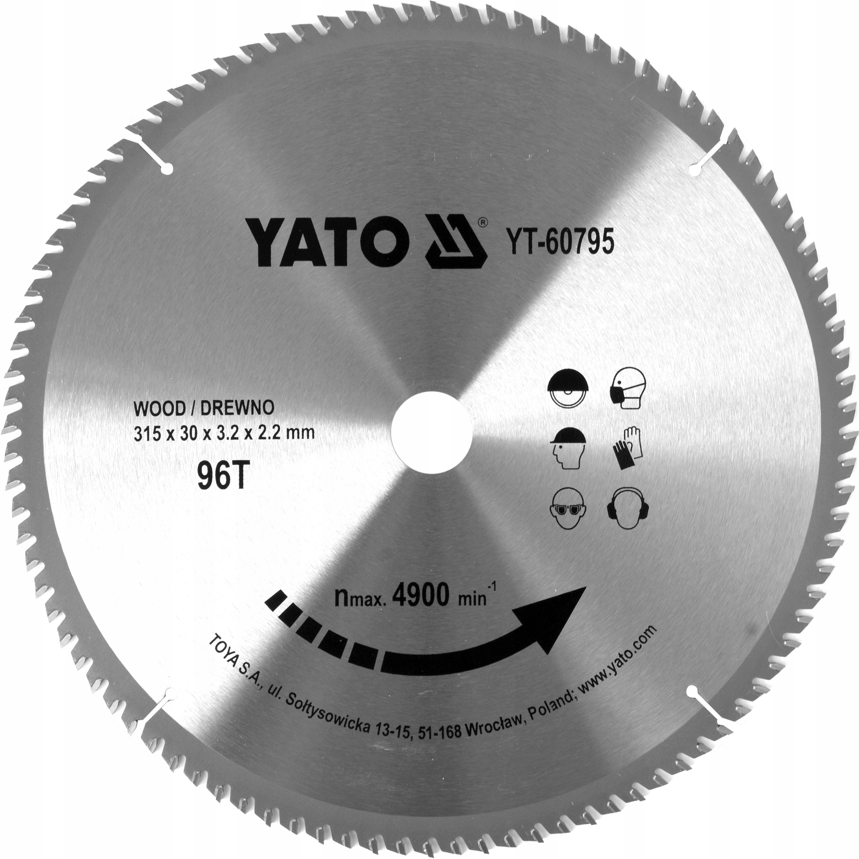 

Yato Tarcza Widiowa Do Drewna 315 x 30 mm 96T