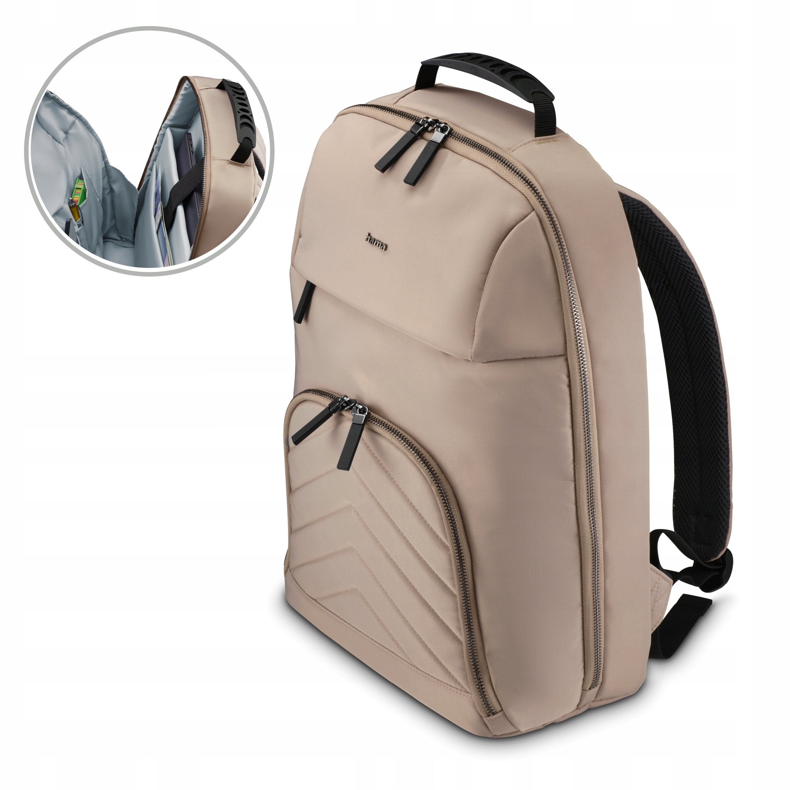 Plecak na laptopa Hama Premium Lightweight 16,2 " do 16 cali beż pokrowiec