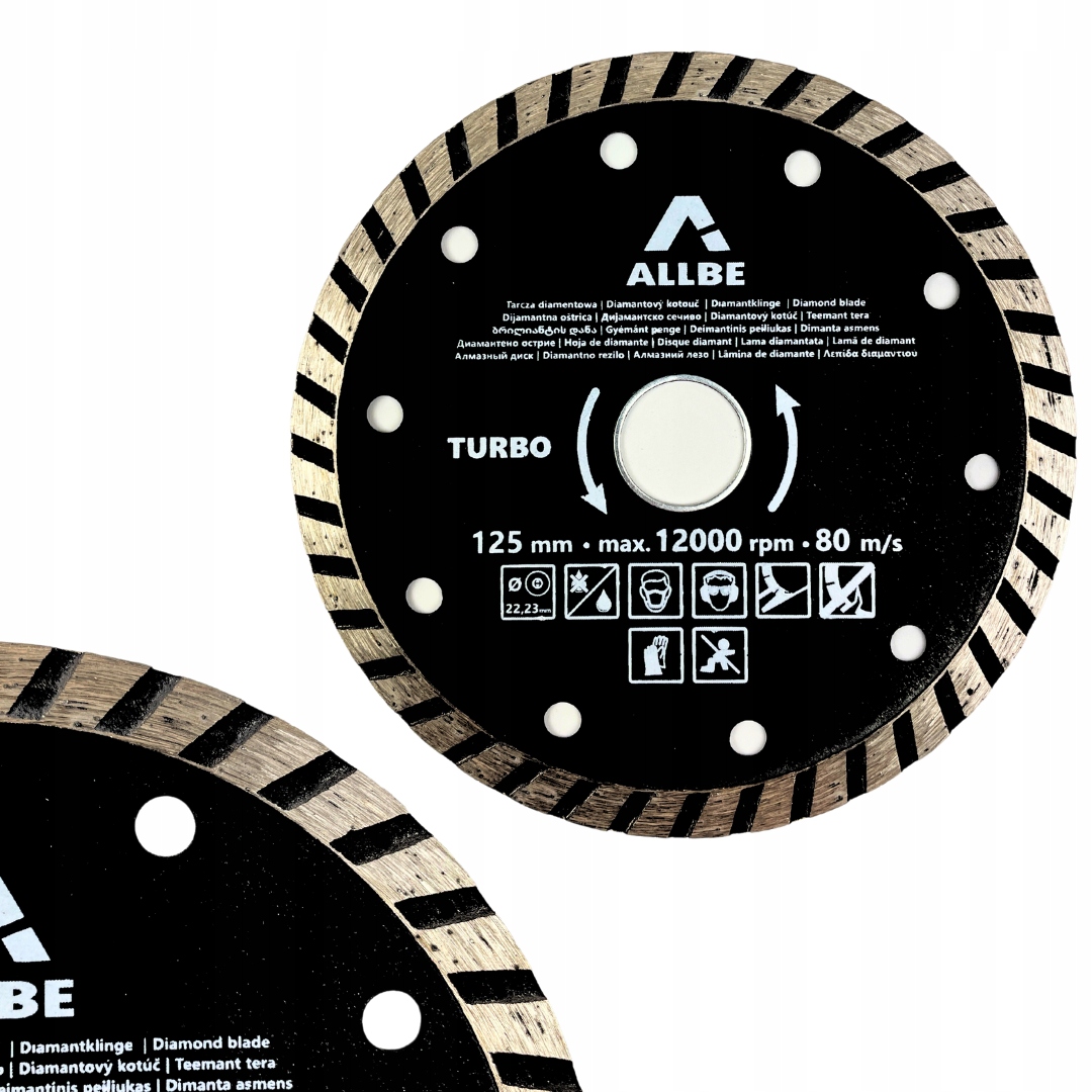 TARCZA DIAMENTOWA 125MM 22,2MM BETON ZBROJONY