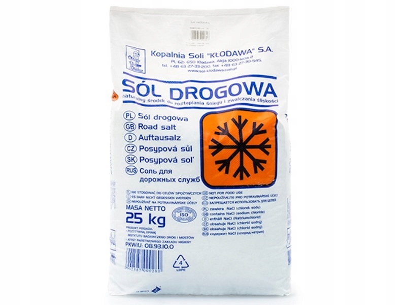 

Sól Kamienna Drogowa Typu Da Worek 25 kg