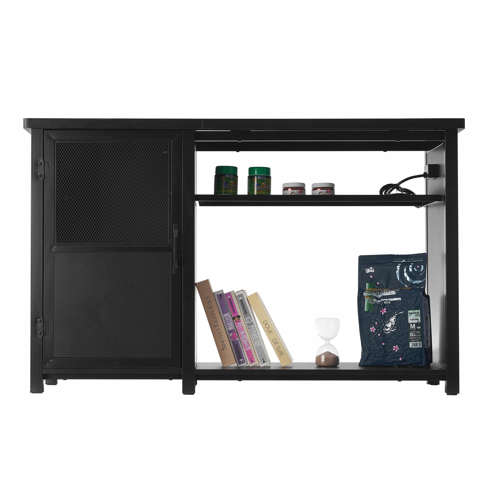 Levně Stojan na akvárium 132x50x82 cm Nosnost 284 kg S úložnou skříňkou