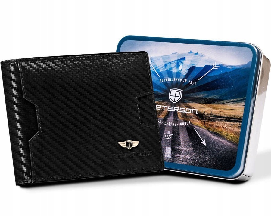 Pánská peněženka z přírodní kůže Carbon Lumarko!