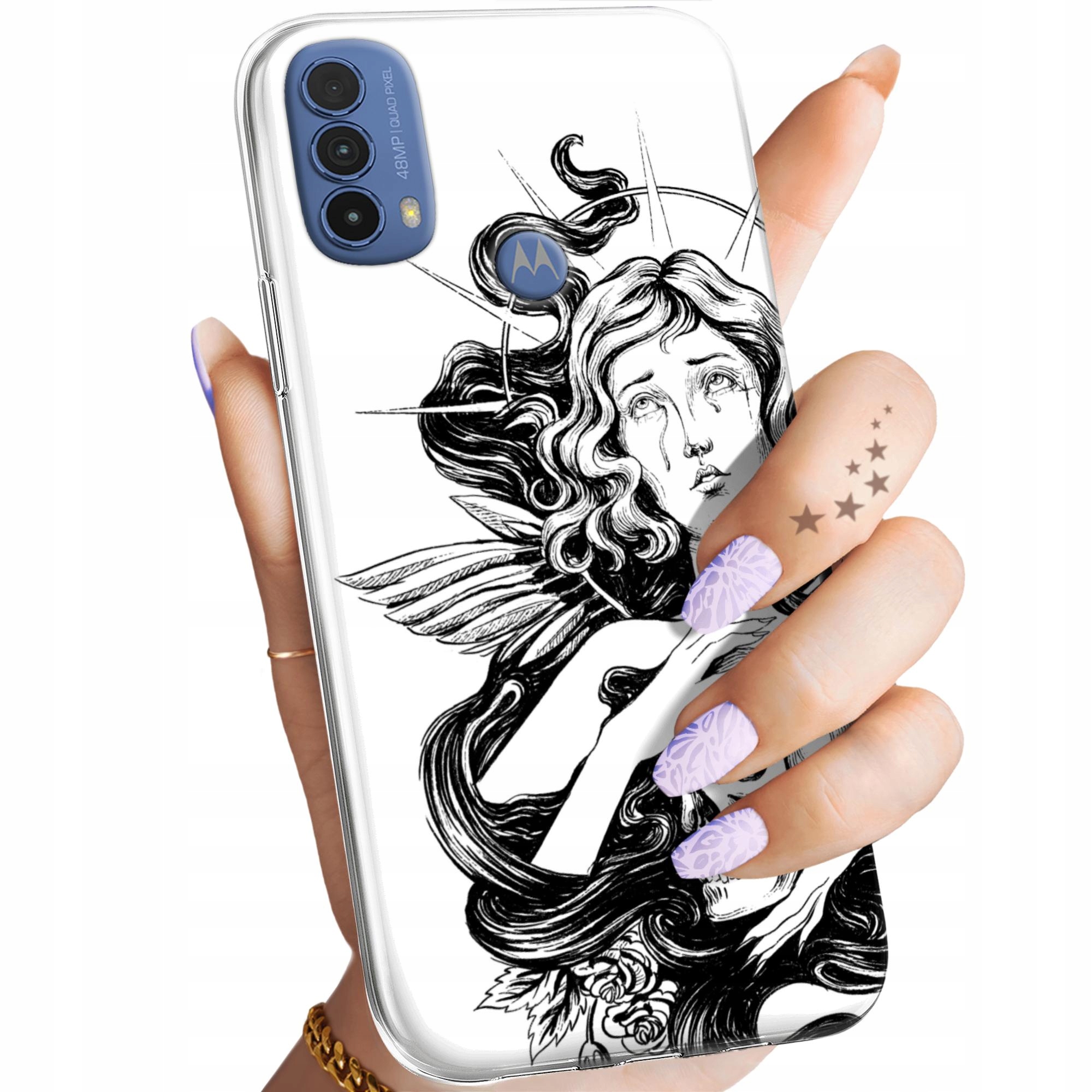 Etui Do Motorola Moto E30 E40 Anioł Aniołek Kupidyn Obudowa Case