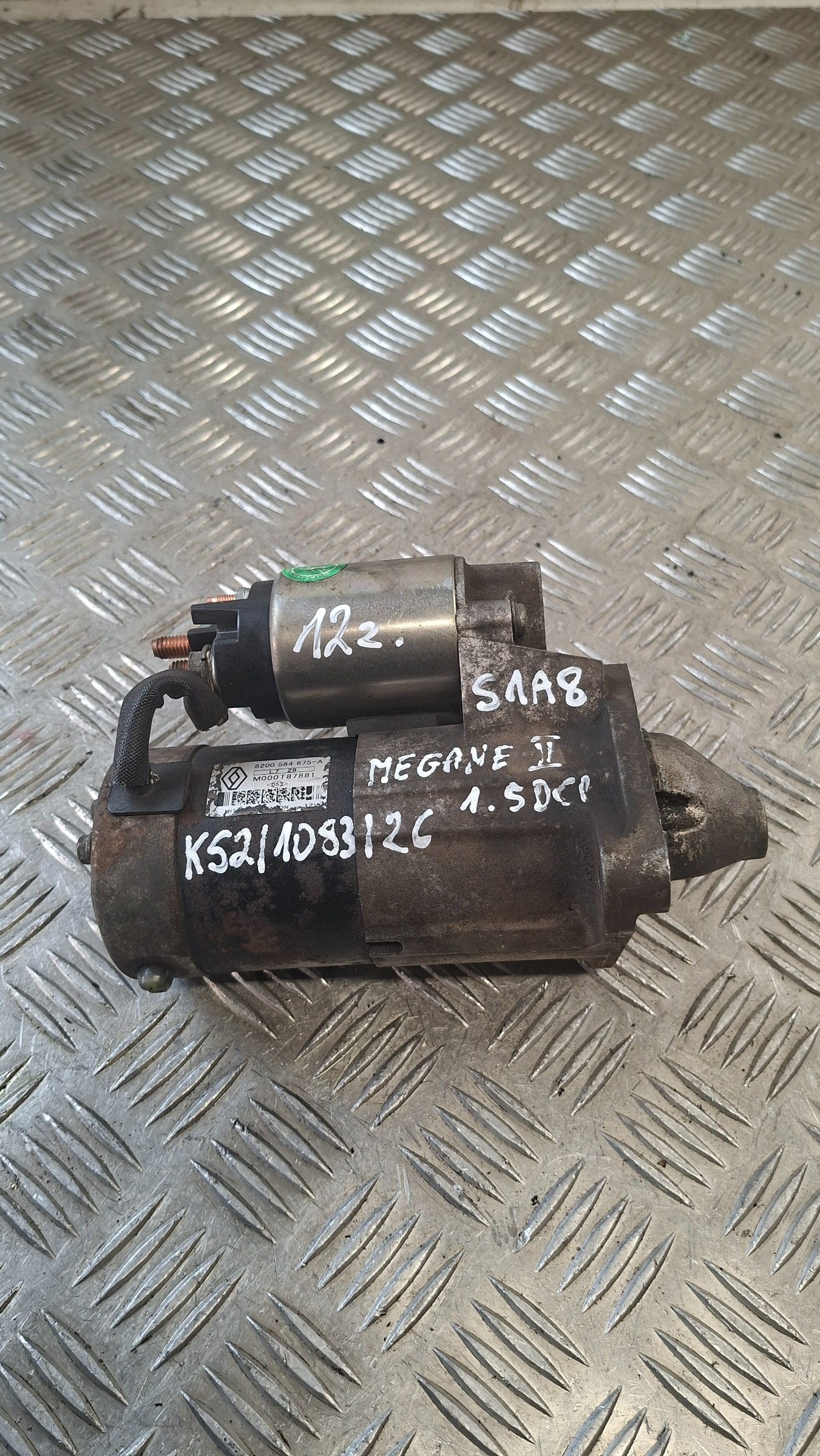 starter 12z. RENAULT MEGANE II 1.5DCI