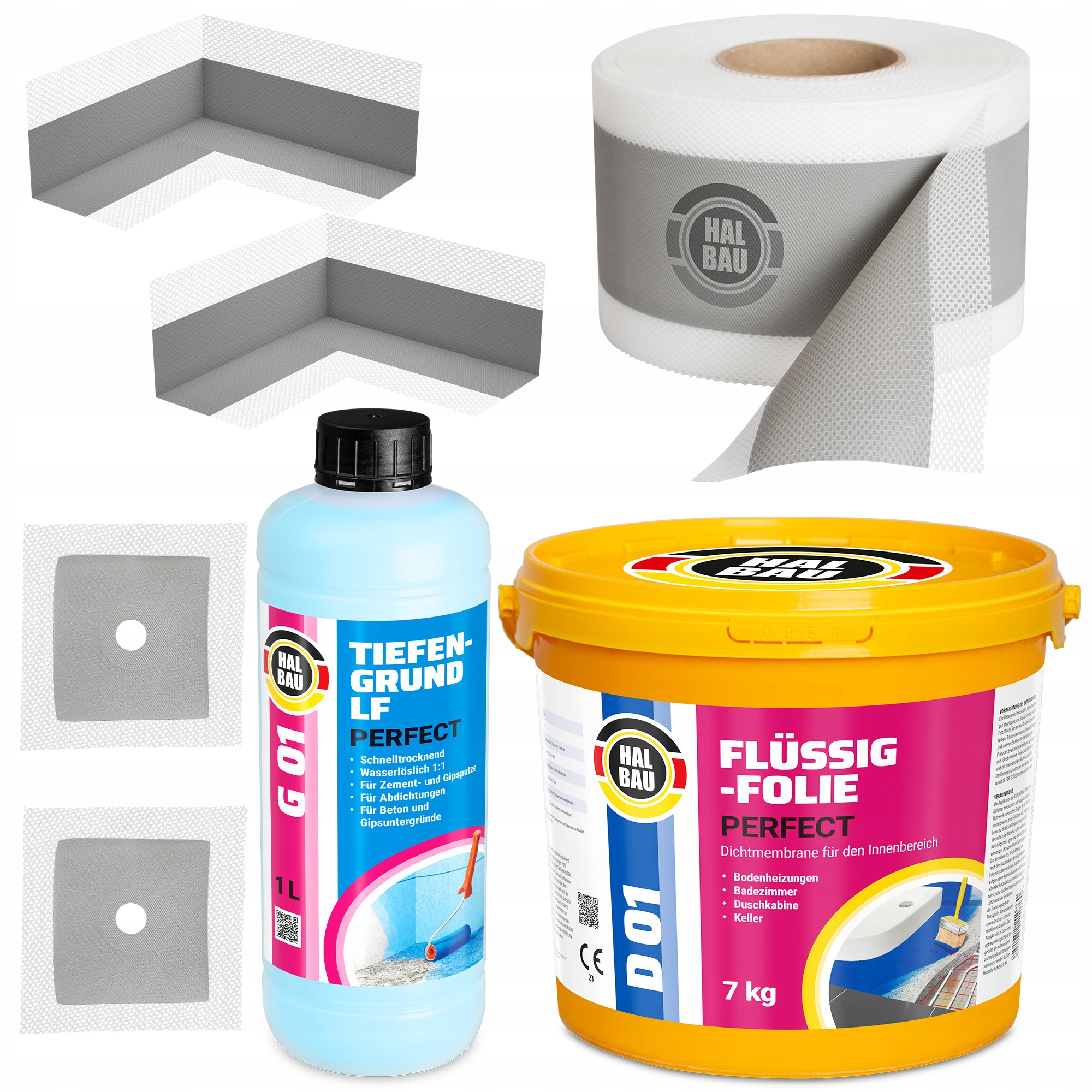 Fólie 7 kg Hydroizolační páska 10 m Sada