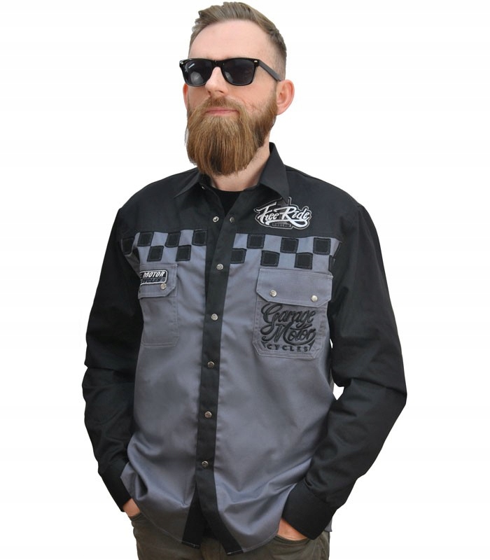 

Koszula męska motocyklowa chopper moto prezent