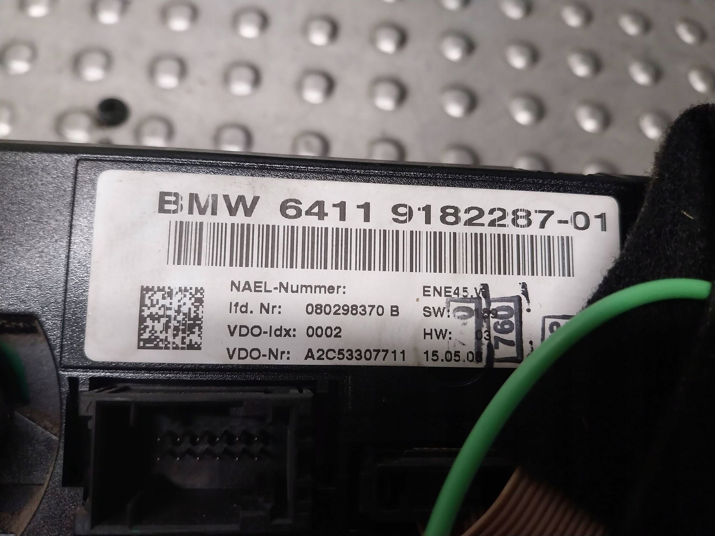 PANEL Bedienteil des lüfters klimaanlage 9182287 BMW E87 E90 E91 E92