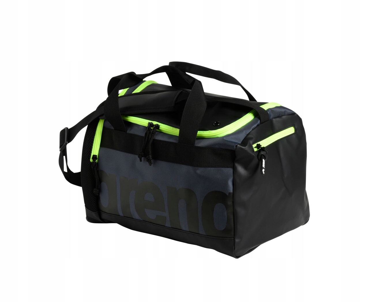 Torba Arena Spiky III Duffle 25 DARK_SMOKE-NEON_YELLOW na basen