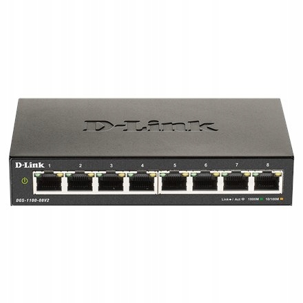 D-Link Dgs 1100-08V2 switch 8 portów smart