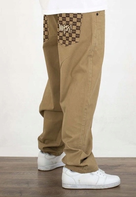 Kalhoty Mass Pants Baggy Extra Fit Higher béžové