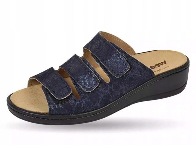 Weeger Dámské Nazouváky Tmavě Modré Pantofle 38 Žeber