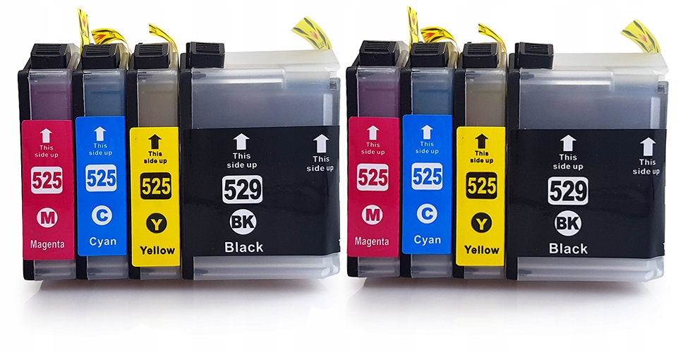 

8x Tusz do Brother LC529 LC525 Dcp J100 J105 J200