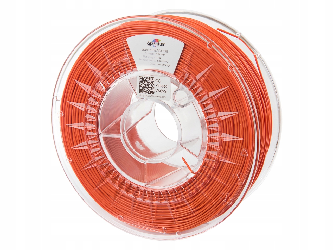 Spectrum Filaments Asa 275 1,75 mm 1 kg oranžový Lion Orange