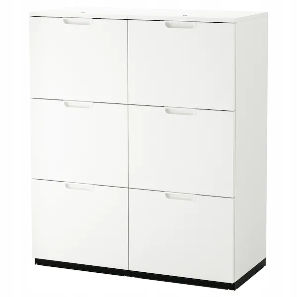 Ikea Galant Kombinace s aktovkami bílá 102 x 120 cm