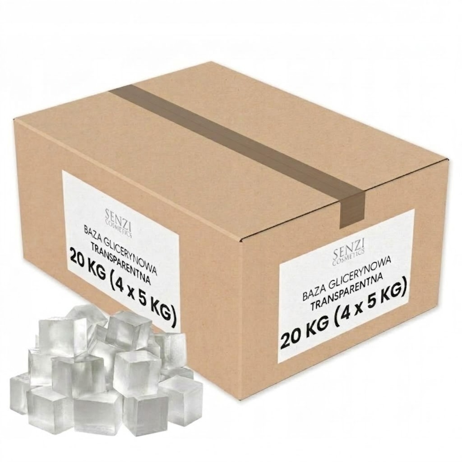 Baza Mydlana Glicerynowa Transparentna Blok 4x Bez Sls Premium