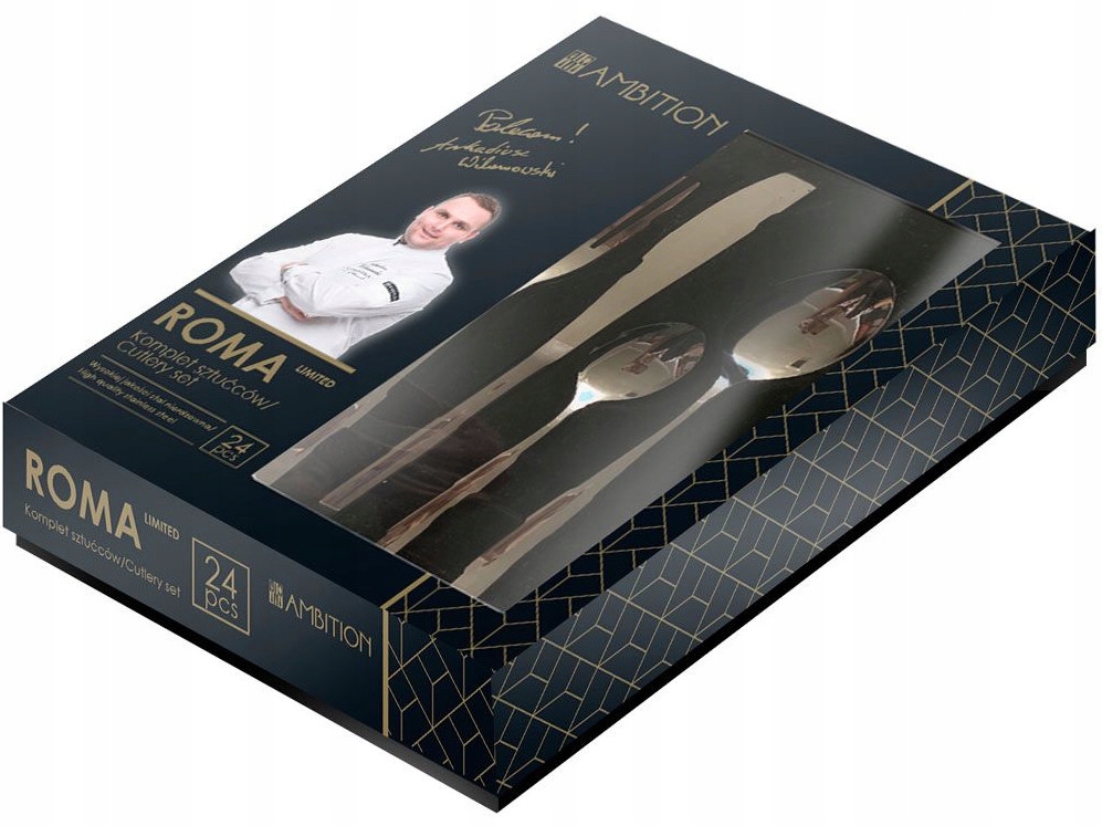 

Ambition Komplet zestaw sztućców Roma 24el. 6os.