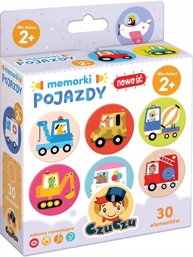 

Memorki Pojazdy Dzieci 2+ Memory Pamięć Czuczu