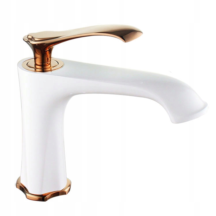 WYSOKA BATERIA UMYWALKOWA BIAŁA Z WYLEWKĄ