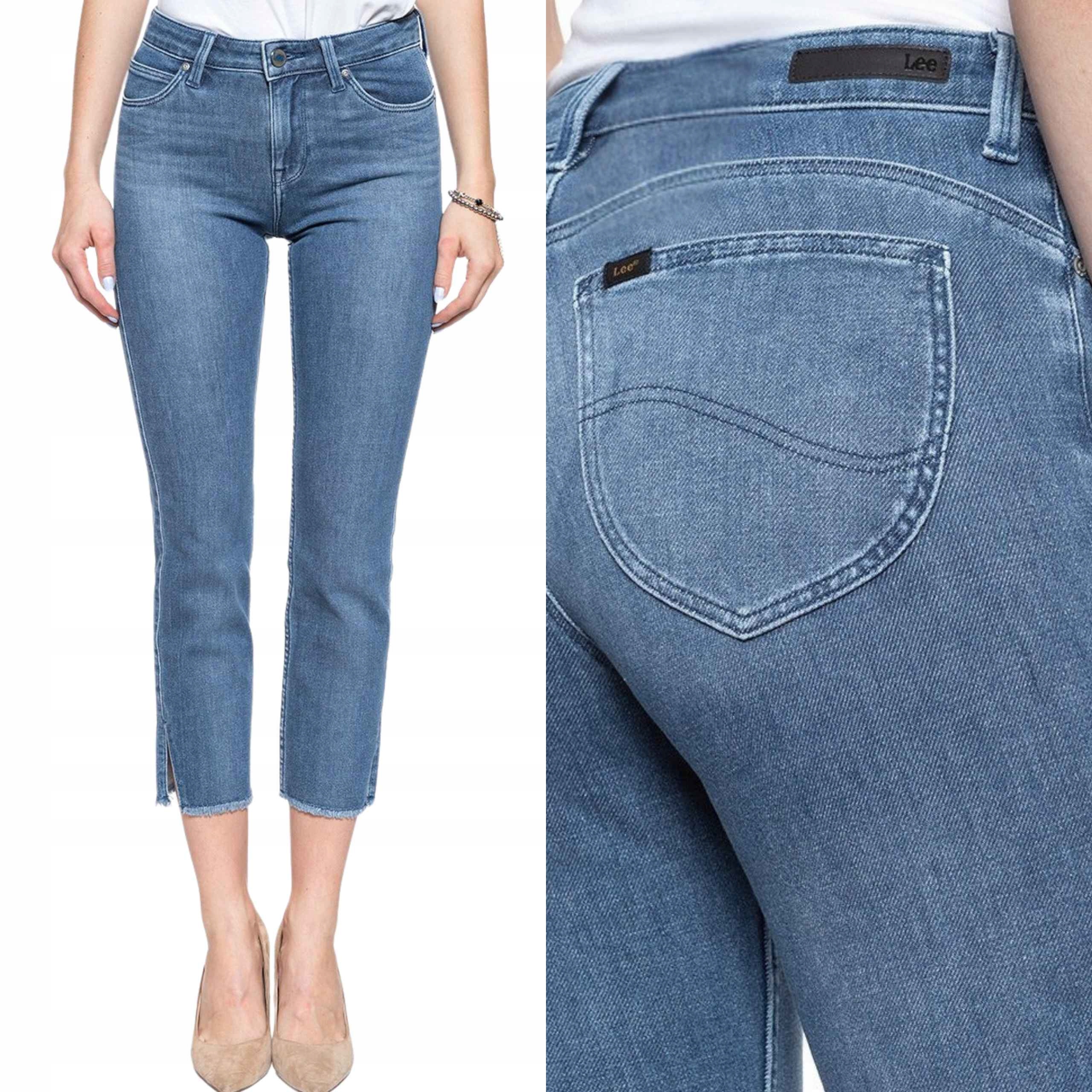 Lee kalhoty Skinny blue Regular jeans Elly Custom Cropped W24 L31