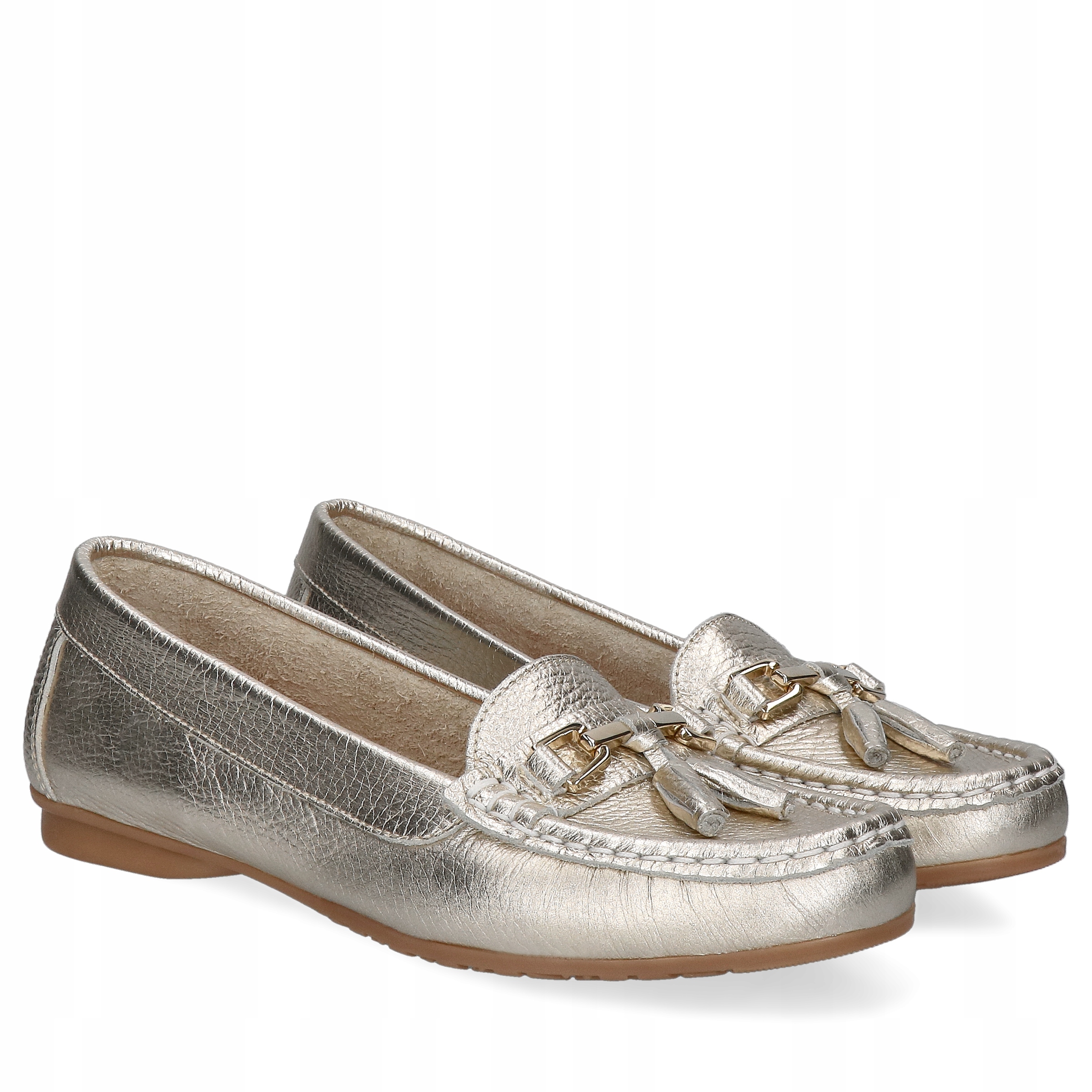 Złote mokasyny Filipe 42 Oryginalne opakowanie producenta pudełko