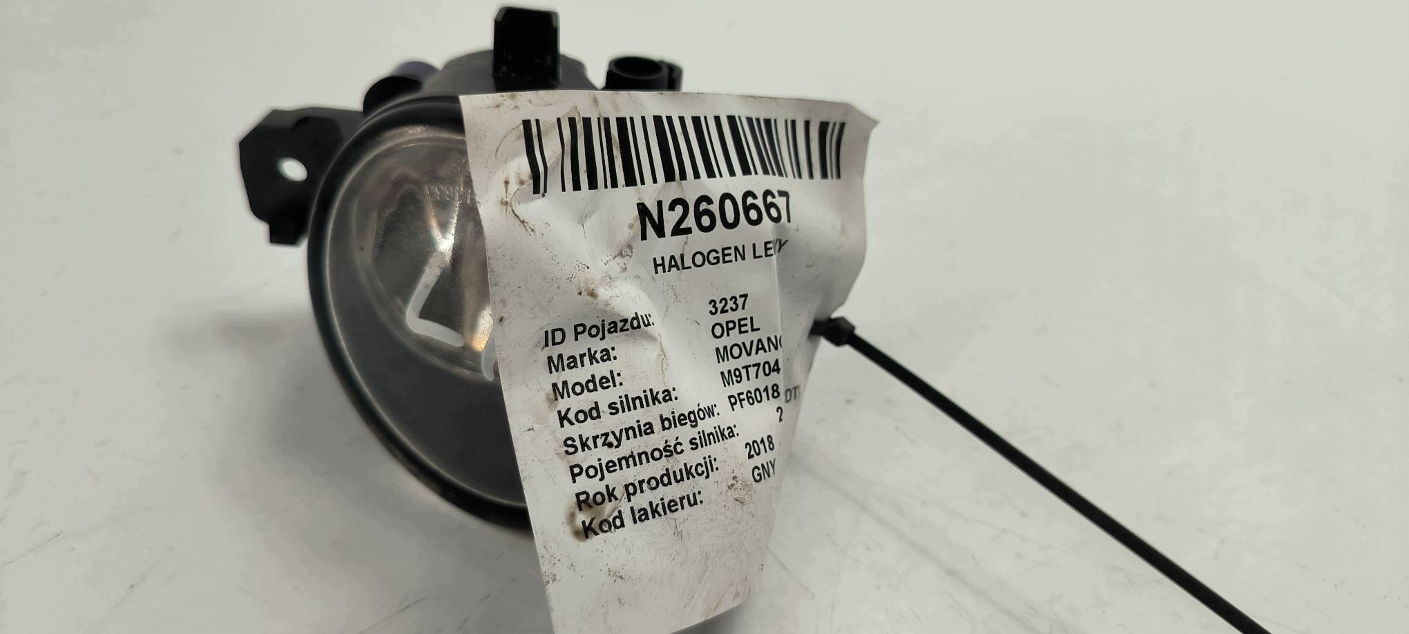 fog light left A044633 OPEL MOVANO II