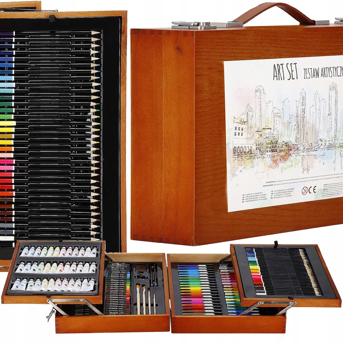 

Zestaw Artystyczny Malowania Kredki Walizka