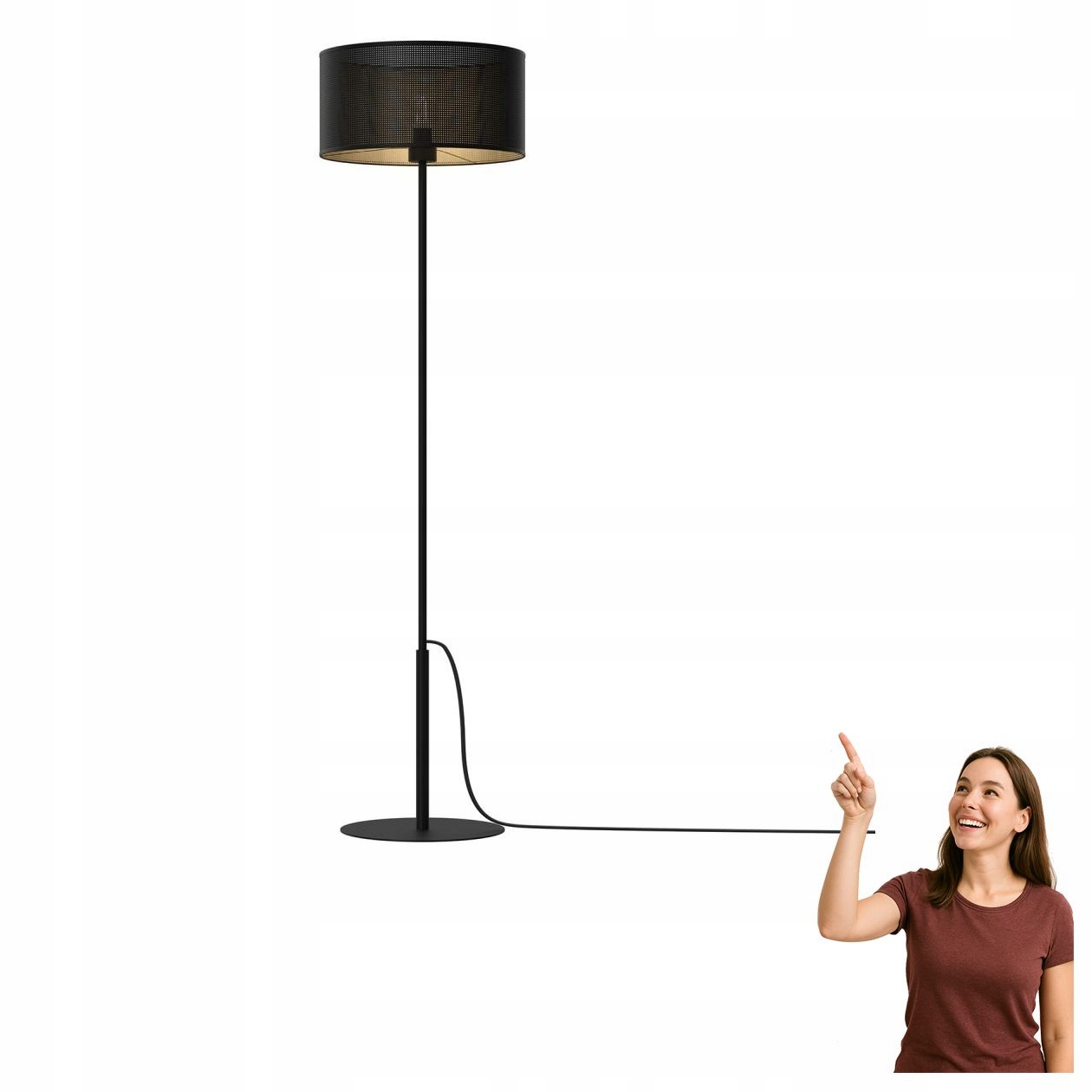 Stojaca lampa s prelamovaným vzorom Loft Shade 5258 Luminex
