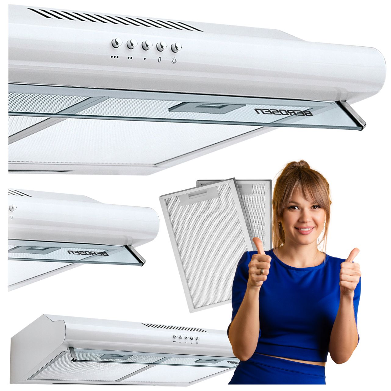 Okap Kuchenny Podszafkowy 50cm Wydajny Pochłaniacz Do Kuchni Nowoczesny