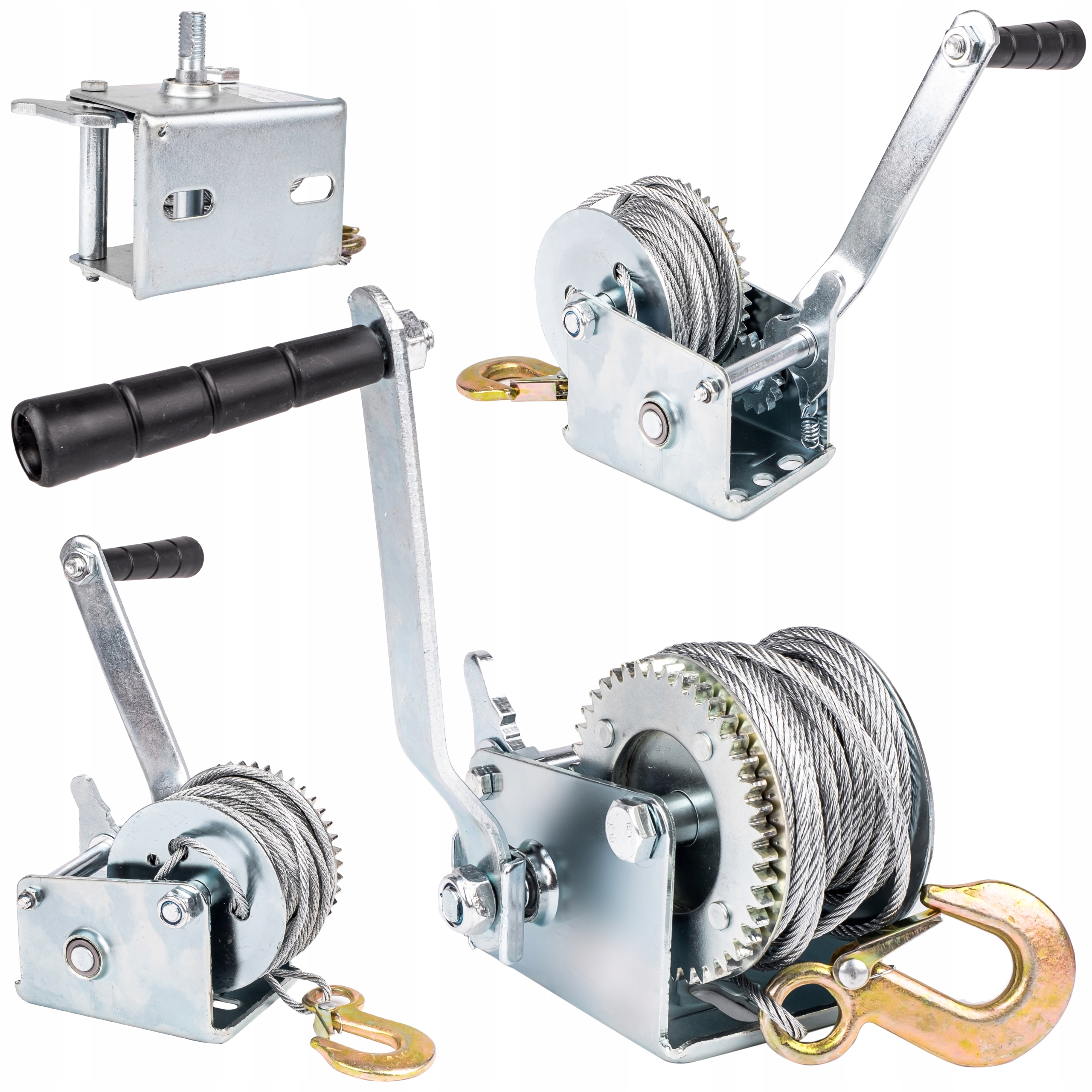 

Wyciągarka Wciągarka Ręczna Korbowa Linowa 550kg