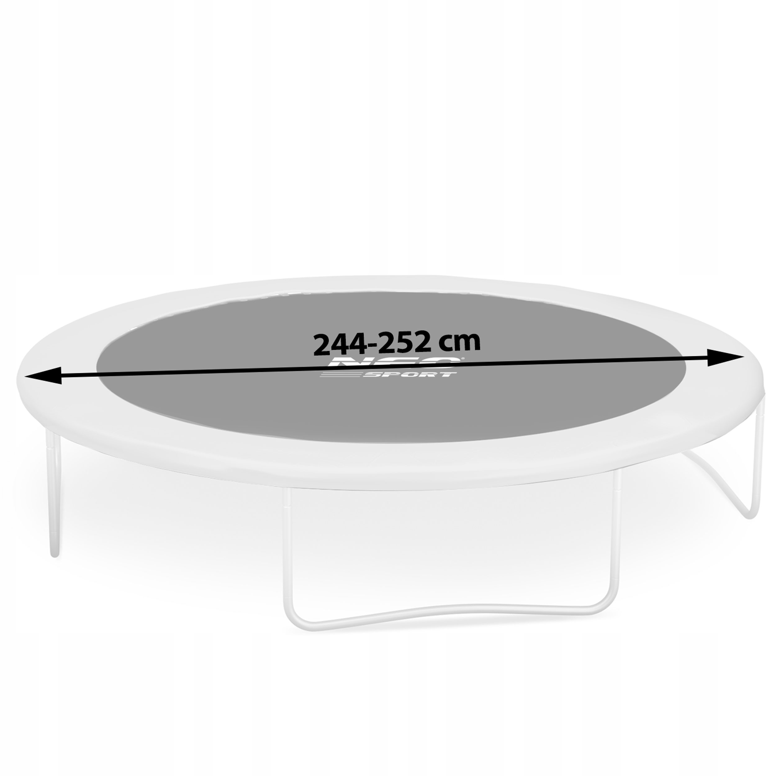 Mata do trampoliny batut Neosport 244-252cm 8ft Liczba uchwytów na sprężyny 42