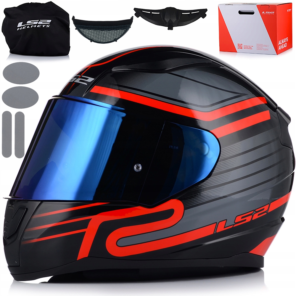 Motocyklová Prilba LS2 FF353 Rapid II Circuit Ece 22.06 Modré Sklo