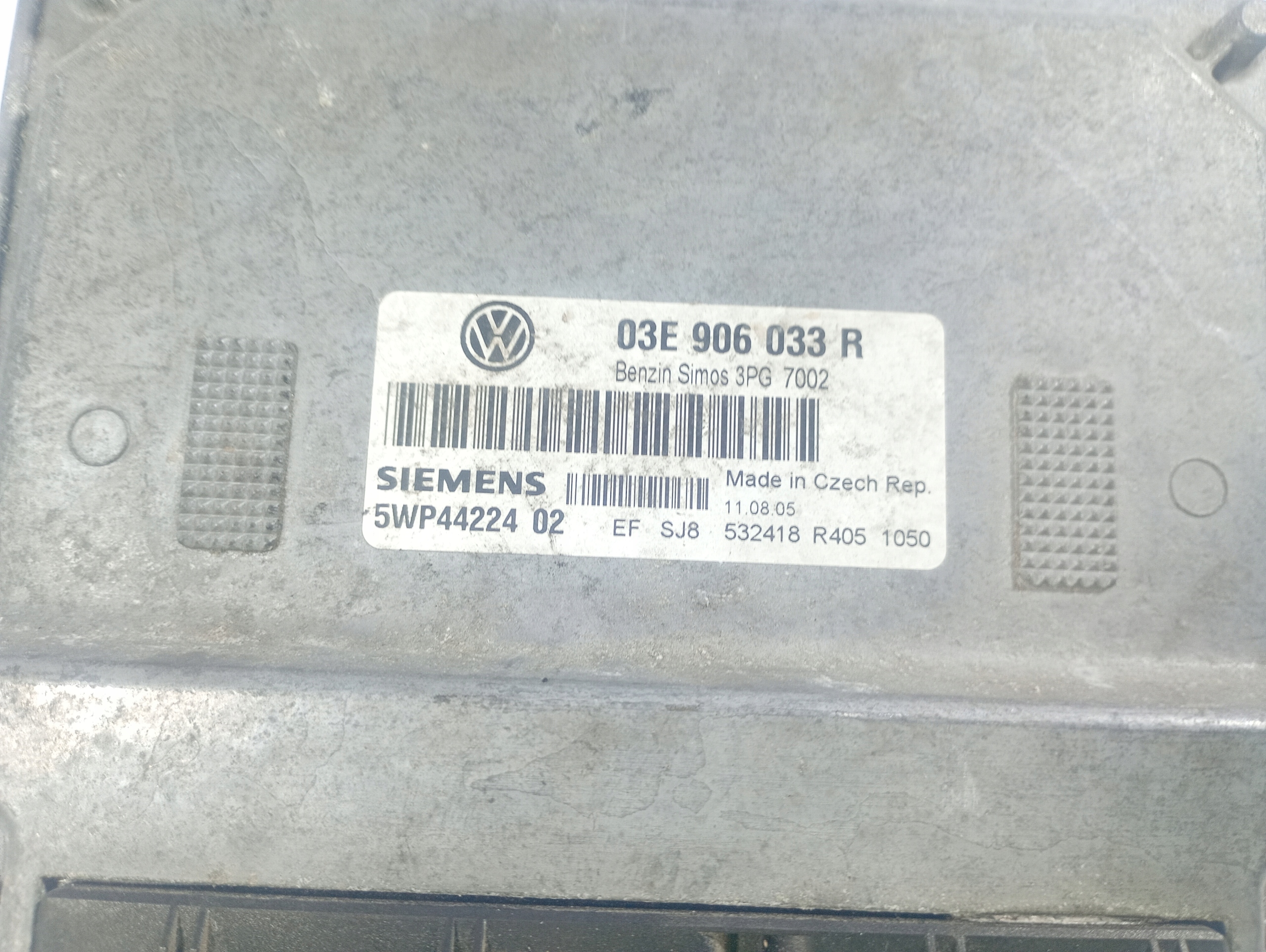 VW POLO N9 9N 01-08 computer control unit of the engine OE 03E906033R
