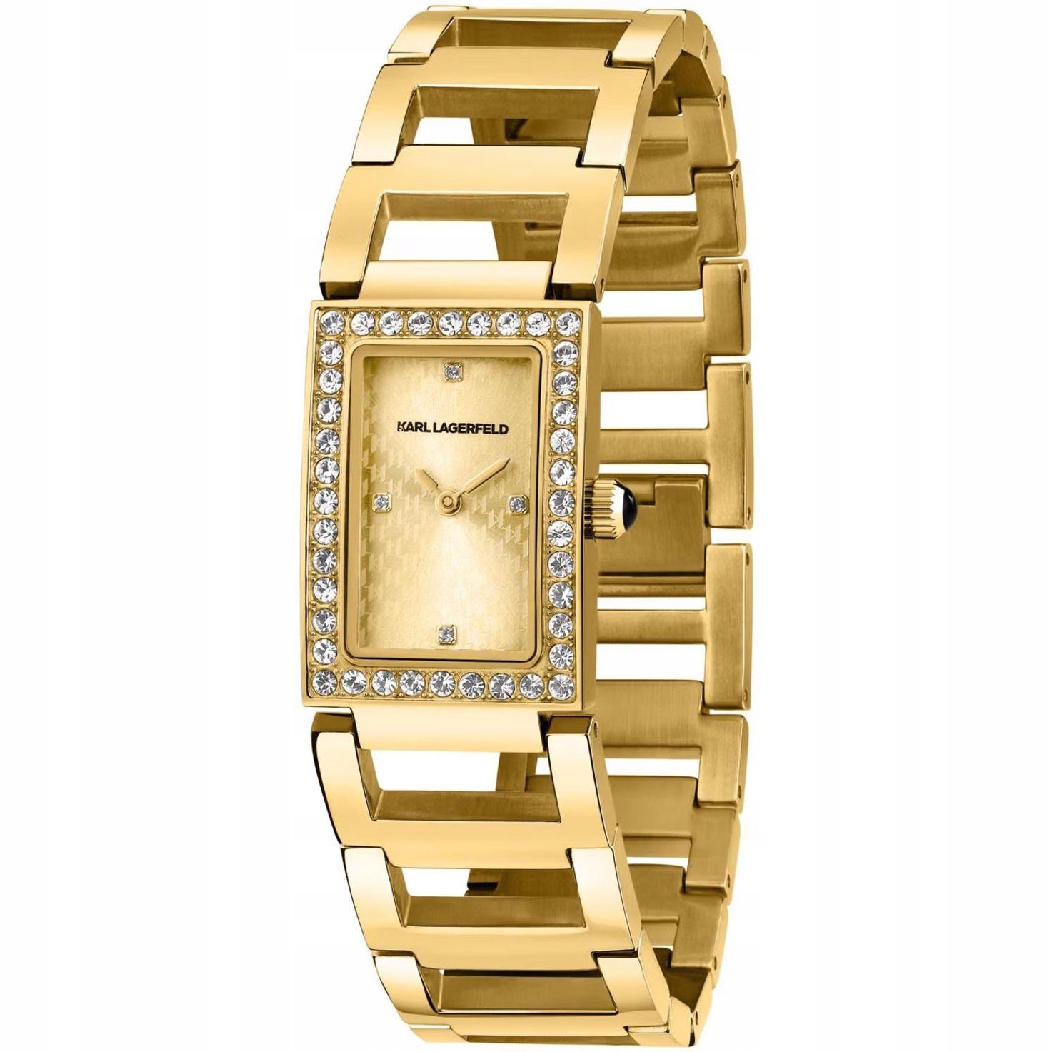Dámské hodinky Karl Lagerfeld R0553103502 Zirkony zlaté