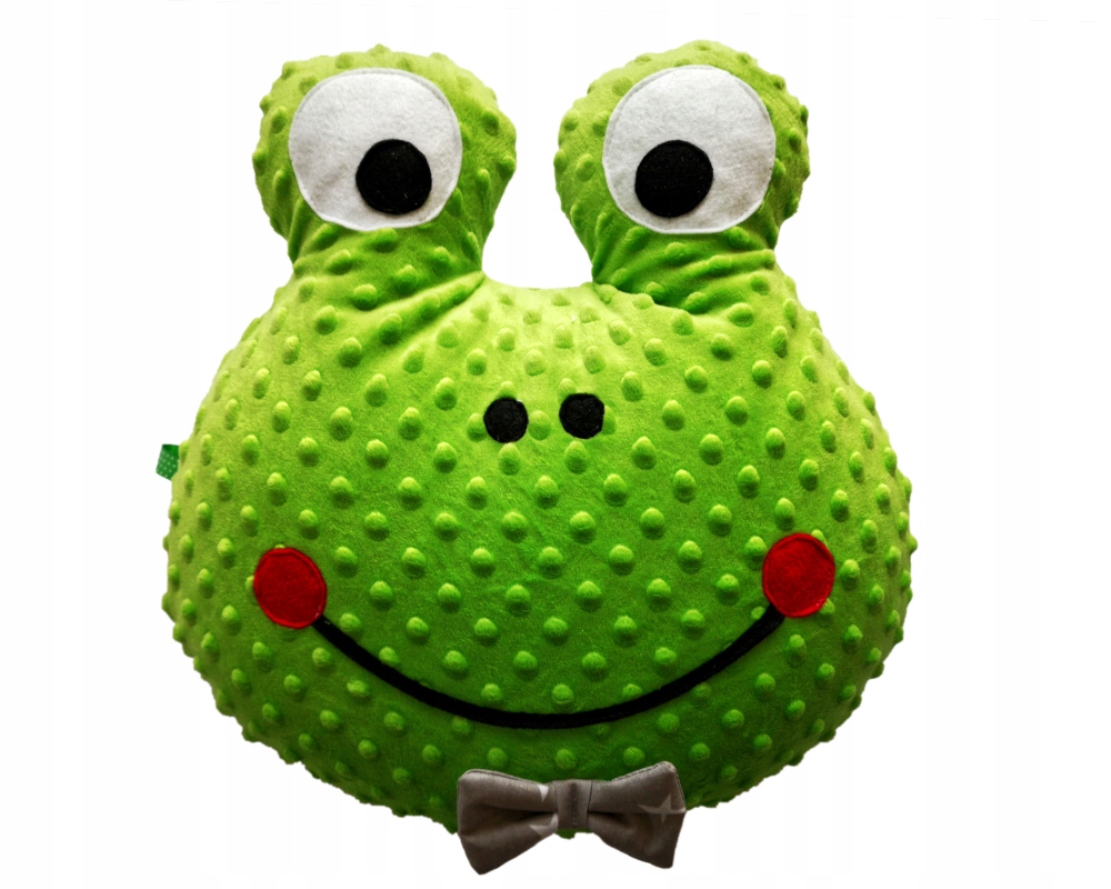 PODUSZKA Dzień Dziecka ŻABA MINKY bawełna PRZYTULANKA 40cm