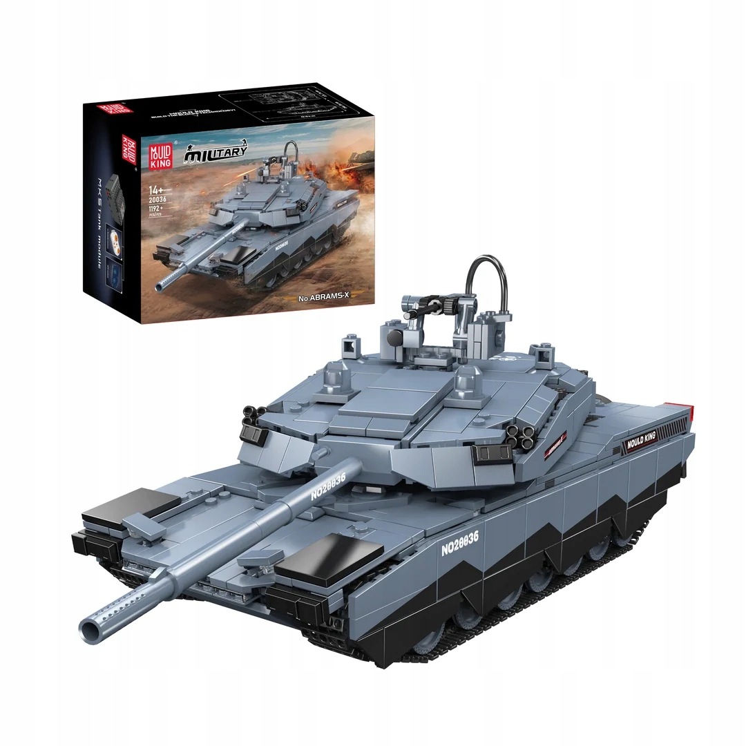 Klocki Konstrukcyjne Model Czołgu Sterowany R/c 1192 El. Mould King 20036